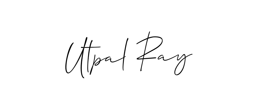 How to make Utpal Ray signature? Allison_Script is a professional autograph style. Create handwritten signature for Utpal Ray name. Utpal Ray signature style 2 images and pictures png