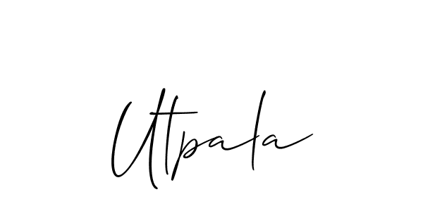 Check out images of Autograph of Utpala name. Actor Utpala Signature Style. Allison_Script is a professional sign style online. Utpala signature style 2 images and pictures png