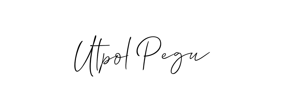 Make a beautiful signature design for name Utpol Pegu. Use this online signature maker to create a handwritten signature for free. Utpol Pegu signature style 2 images and pictures png