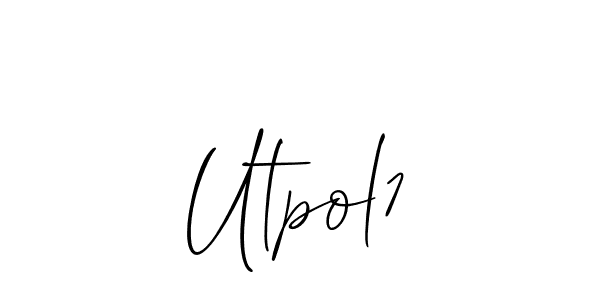 How to make Utpol1 name signature. Use Allison_Script style for creating short signs online. This is the latest handwritten sign. Utpol1 signature style 2 images and pictures png