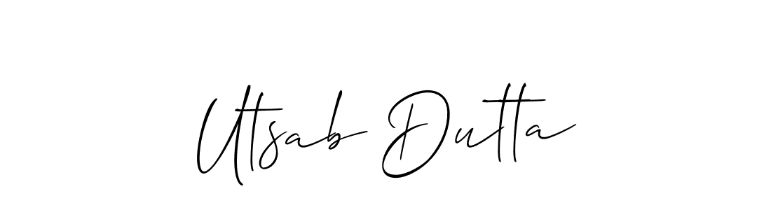 This is the best signature style for the Utsab Dutta name. Also you like these signature font (Allison_Script). Mix name signature. Utsab Dutta signature style 2 images and pictures png