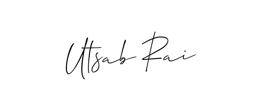 Make a beautiful signature design for name Utsab Rai. Use this online signature maker to create a handwritten signature for free. Utsab Rai signature style 2 images and pictures png