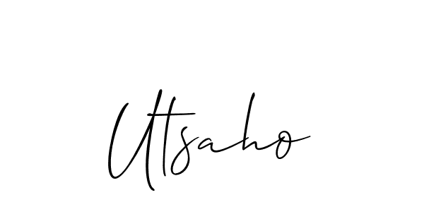 Make a beautiful signature design for name Utsaho. Use this online signature maker to create a handwritten signature for free. Utsaho signature style 2 images and pictures png