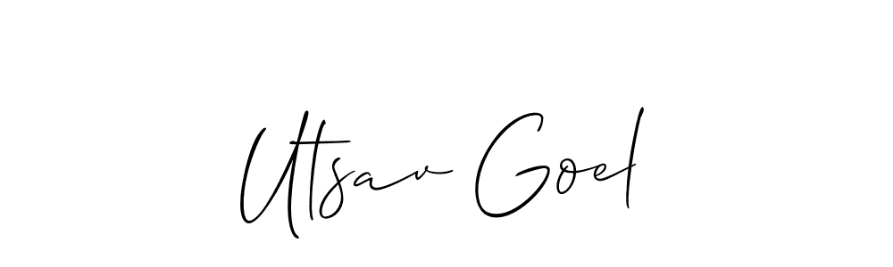 This is the best signature style for the Utsav Goel name. Also you like these signature font (Allison_Script). Mix name signature. Utsav Goel signature style 2 images and pictures png