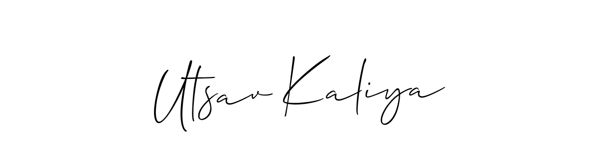 Once you've used our free online signature maker to create your best signature Allison_Script style, it's time to enjoy all of the benefits that Utsav Kaliya name signing documents. Utsav Kaliya signature style 2 images and pictures png