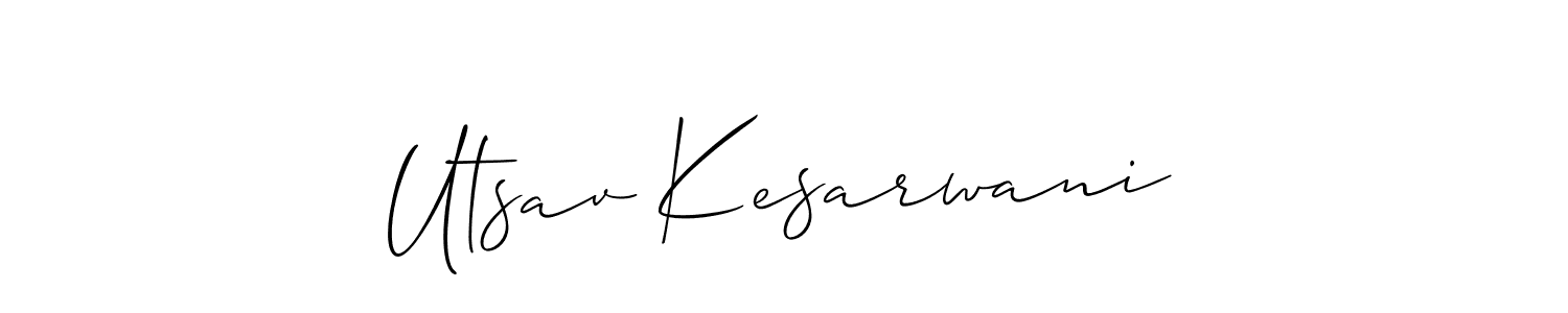 Best and Professional Signature Style for Utsav Kesarwani. Allison_Script Best Signature Style Collection. Utsav Kesarwani signature style 2 images and pictures png