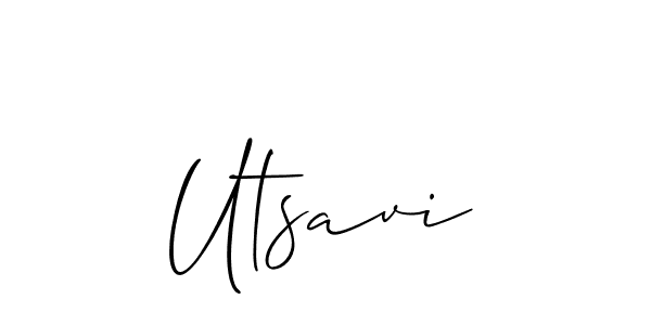 Also we have Utsavi name is the best signature style. Create professional handwritten signature collection using Allison_Script autograph style. Utsavi signature style 2 images and pictures png