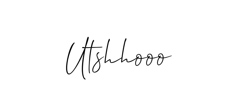 Make a beautiful signature design for name Utshhooo. With this signature (Allison_Script) style, you can create a handwritten signature for free. Utshhooo signature style 2 images and pictures png