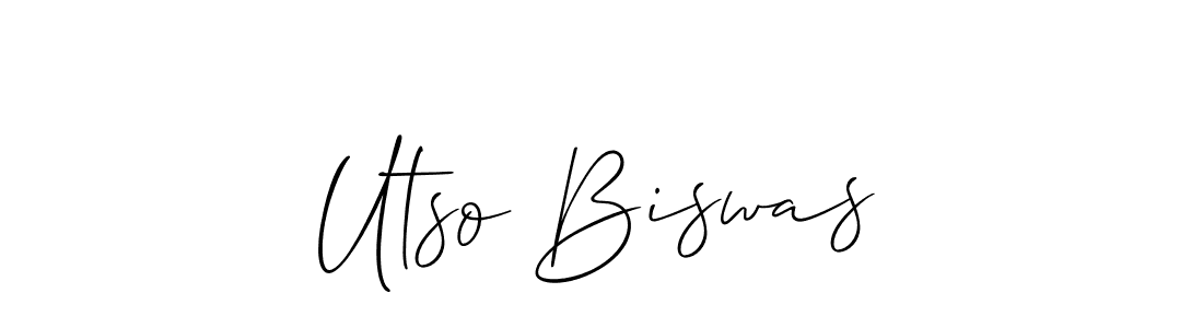 Also we have Utso Biswas name is the best signature style. Create professional handwritten signature collection using Allison_Script autograph style. Utso Biswas signature style 2 images and pictures png