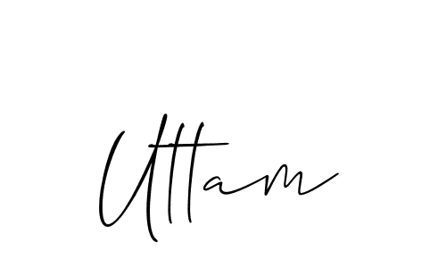 Also we have Uttam name is the best signature style. Create professional handwritten signature collection using Allison_Script autograph style. Uttam signature style 2 images and pictures png