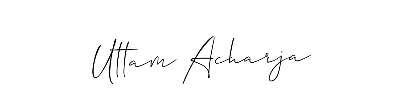 It looks lik you need a new signature style for name Uttam Acharja. Design unique handwritten (Allison_Script) signature with our free signature maker in just a few clicks. Uttam Acharja signature style 2 images and pictures png