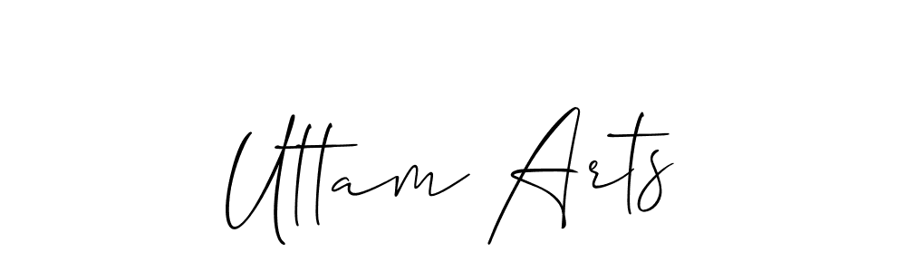 Design your own signature with our free online signature maker. With this signature software, you can create a handwritten (Allison_Script) signature for name Uttam Arts. Uttam Arts signature style 2 images and pictures png