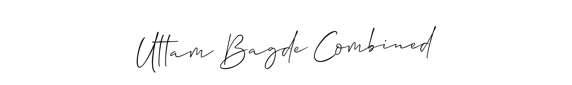 You should practise on your own different ways (Allison_Script) to write your name (Uttam Bagde Combined) in signature. don't let someone else do it for you. Uttam Bagde Combined signature style 2 images and pictures png