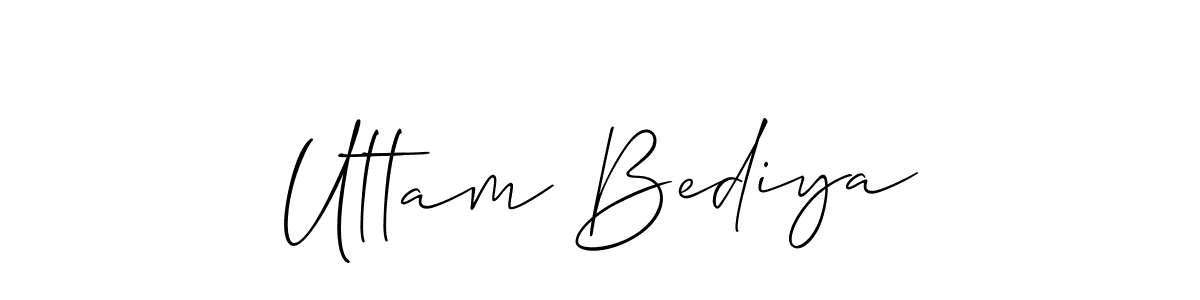 Design your own signature with our free online signature maker. With this signature software, you can create a handwritten (Allison_Script) signature for name Uttam Bediya. Uttam Bediya signature style 2 images and pictures png