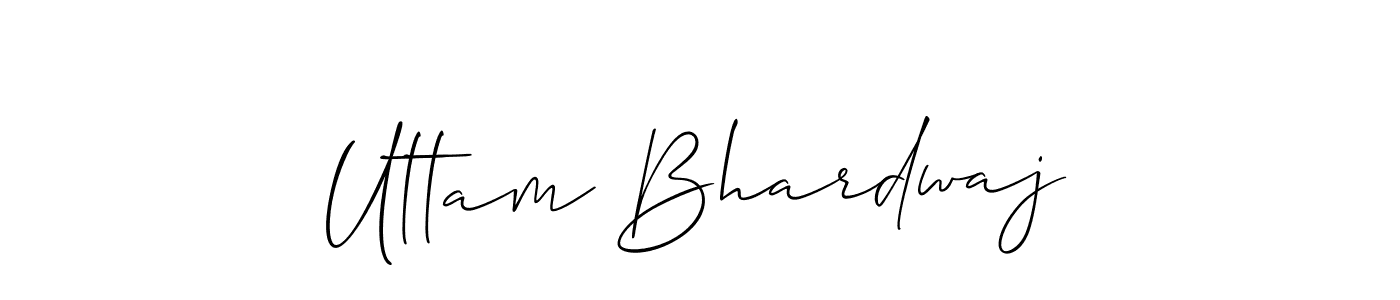 if you are searching for the best signature style for your name Uttam Bhardwaj. so please give up your signature search. here we have designed multiple signature styles  using Allison_Script. Uttam Bhardwaj signature style 2 images and pictures png