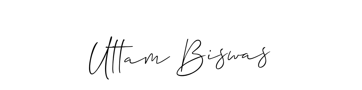 Make a beautiful signature design for name Uttam Biswas. With this signature (Allison_Script) style, you can create a handwritten signature for free. Uttam Biswas signature style 2 images and pictures png