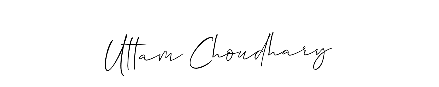 if you are searching for the best signature style for your name Uttam Choudhary. so please give up your signature search. here we have designed multiple signature styles  using Allison_Script. Uttam Choudhary signature style 2 images and pictures png