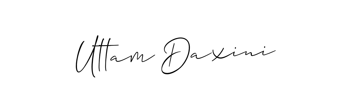 You can use this online signature creator to create a handwritten signature for the name Uttam Daxini. This is the best online autograph maker. Uttam Daxini signature style 2 images and pictures png