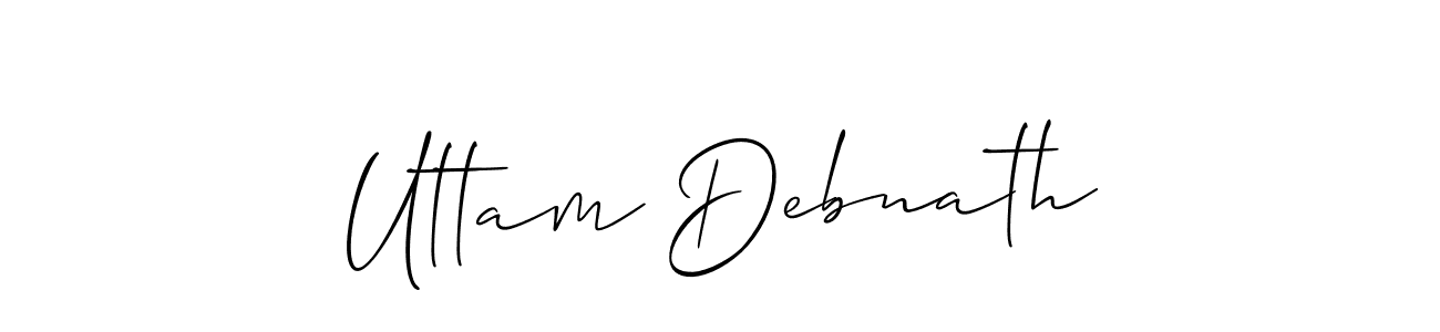 How to make Uttam Debnath signature? Allison_Script is a professional autograph style. Create handwritten signature for Uttam Debnath name. Uttam Debnath signature style 2 images and pictures png