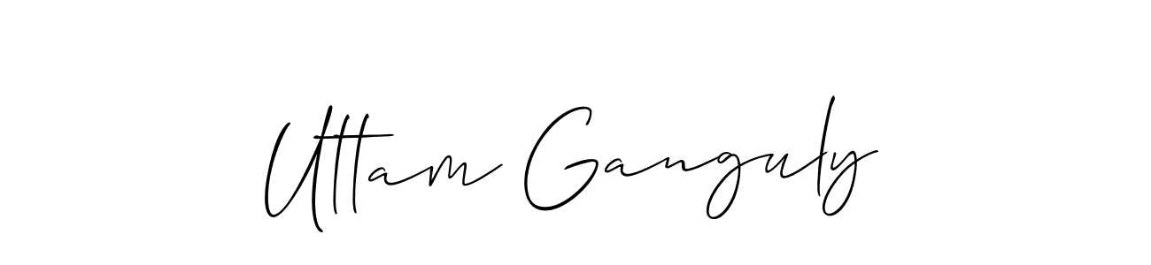 Design your own signature with our free online signature maker. With this signature software, you can create a handwritten (Allison_Script) signature for name Uttam Ganguly. Uttam Ganguly signature style 2 images and pictures png