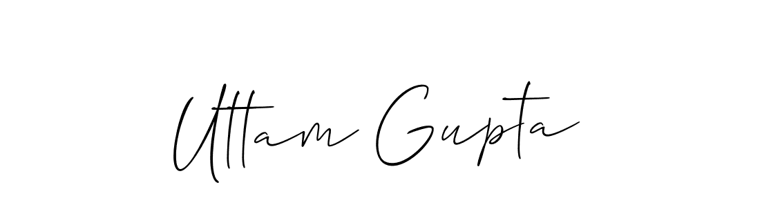 Design your own signature with our free online signature maker. With this signature software, you can create a handwritten (Allison_Script) signature for name Uttam Gupta. Uttam Gupta signature style 2 images and pictures png