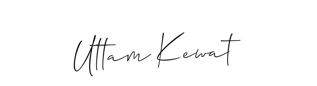 Also we have Uttam Kewat name is the best signature style. Create professional handwritten signature collection using Allison_Script autograph style. Uttam Kewat signature style 2 images and pictures png