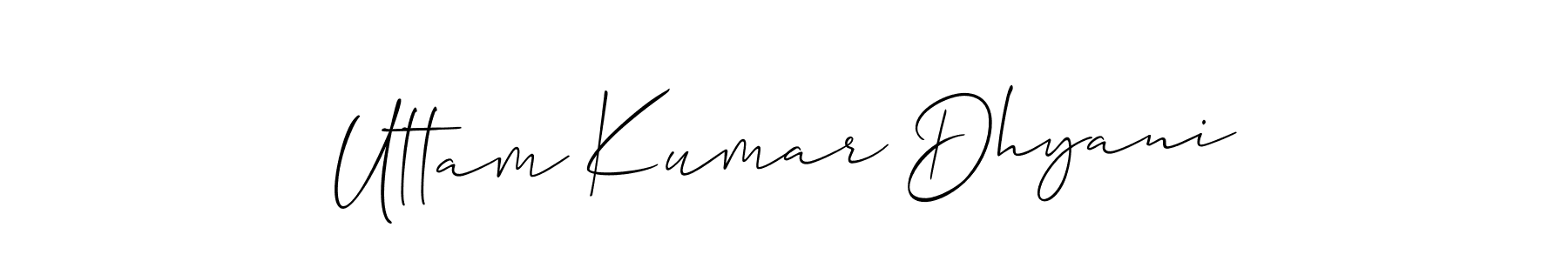 Check out images of Autograph of Uttam Kumar Dhyani name. Actor Uttam Kumar Dhyani Signature Style. Allison_Script is a professional sign style online. Uttam Kumar Dhyani signature style 2 images and pictures png