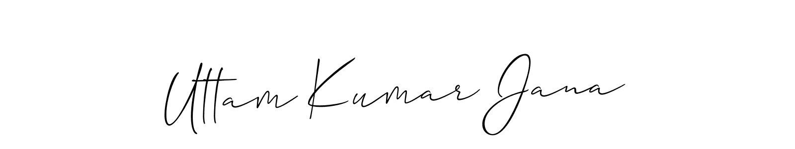 Make a beautiful signature design for name Uttam Kumar Jana. With this signature (Allison_Script) style, you can create a handwritten signature for free. Uttam Kumar Jana signature style 2 images and pictures png