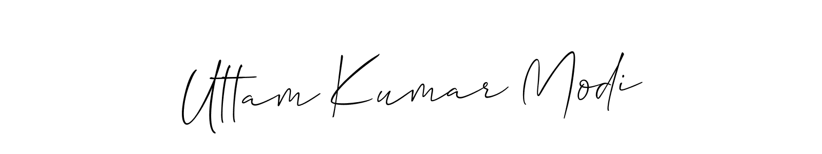 Make a short Uttam Kumar Modi signature style. Manage your documents anywhere anytime using Allison_Script. Create and add eSignatures, submit forms, share and send files easily. Uttam Kumar Modi signature style 2 images and pictures png
