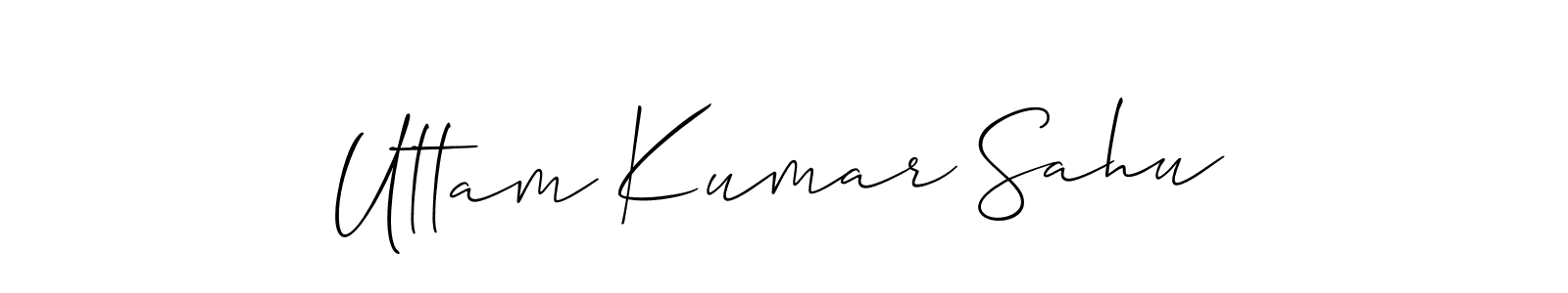 Uttam Kumar Sahu stylish signature style. Best Handwritten Sign (Allison_Script) for my name. Handwritten Signature Collection Ideas for my name Uttam Kumar Sahu. Uttam Kumar Sahu signature style 2 images and pictures png