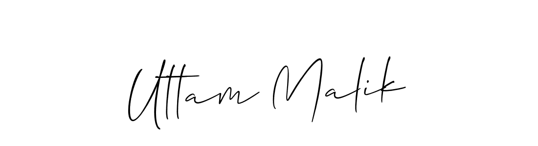 Design your own signature with our free online signature maker. With this signature software, you can create a handwritten (Allison_Script) signature for name Uttam Malik. Uttam Malik signature style 2 images and pictures png