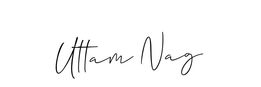 How to Draw Uttam Nag signature style? Allison_Script is a latest design signature styles for name Uttam Nag. Uttam Nag signature style 2 images and pictures png