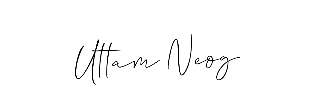 Also You can easily find your signature by using the search form. We will create Uttam Neog name handwritten signature images for you free of cost using Allison_Script sign style. Uttam Neog signature style 2 images and pictures png