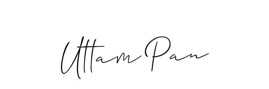 Create a beautiful signature design for name Uttam Pan. With this signature (Allison_Script) fonts, you can make a handwritten signature for free. Uttam Pan signature style 2 images and pictures png