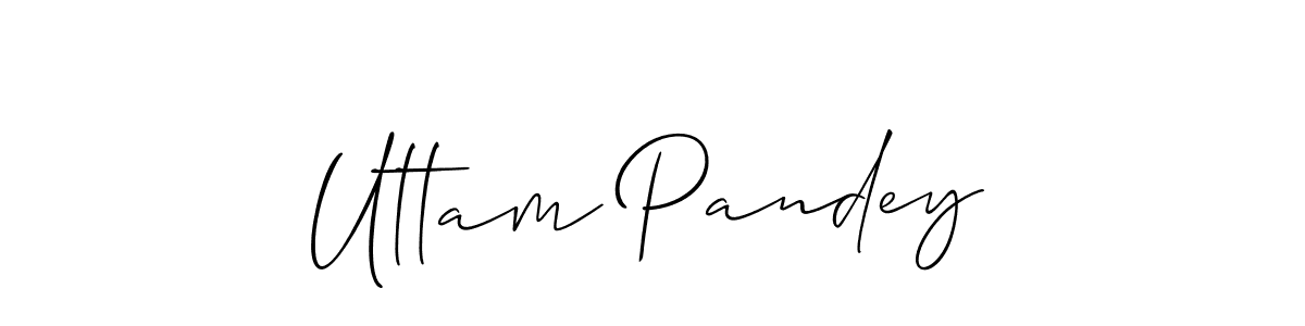 How to Draw Uttam Pandey signature style? Allison_Script is a latest design signature styles for name Uttam Pandey. Uttam Pandey signature style 2 images and pictures png