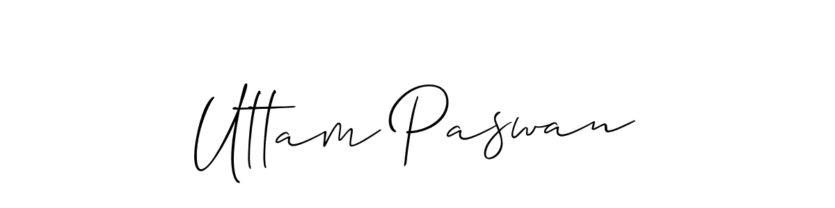 Similarly Allison_Script is the best handwritten signature design. Signature creator online .You can use it as an online autograph creator for name Uttam Paswan. Uttam Paswan signature style 2 images and pictures png