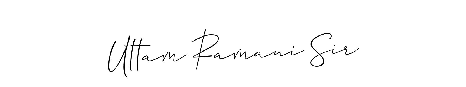 Once you've used our free online signature maker to create your best signature Allison_Script style, it's time to enjoy all of the benefits that Uttam Ramani Sir name signing documents. Uttam Ramani Sir signature style 2 images and pictures png