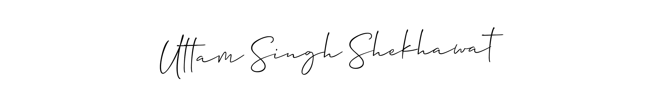 Uttam Singh Shekhawat stylish signature style. Best Handwritten Sign (Allison_Script) for my name. Handwritten Signature Collection Ideas for my name Uttam Singh Shekhawat. Uttam Singh Shekhawat signature style 2 images and pictures png