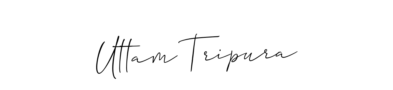 This is the best signature style for the Uttam Tripura name. Also you like these signature font (Allison_Script). Mix name signature. Uttam Tripura signature style 2 images and pictures png