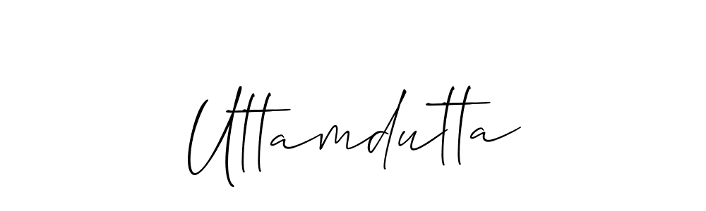 It looks lik you need a new signature style for name Uttamdutta. Design unique handwritten (Allison_Script) signature with our free signature maker in just a few clicks. Uttamdutta signature style 2 images and pictures png