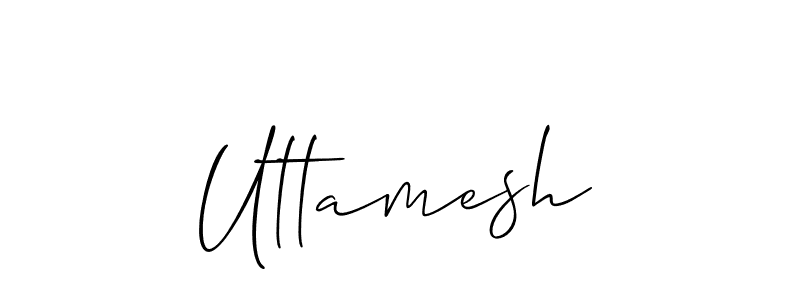 How to Draw Uttamesh signature style? Allison_Script is a latest design signature styles for name Uttamesh. Uttamesh signature style 2 images and pictures png