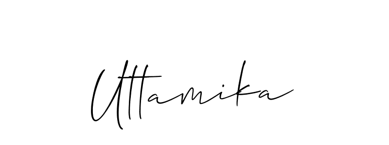 Once you've used our free online signature maker to create your best signature Allison_Script style, it's time to enjoy all of the benefits that Uttamika name signing documents. Uttamika signature style 2 images and pictures png