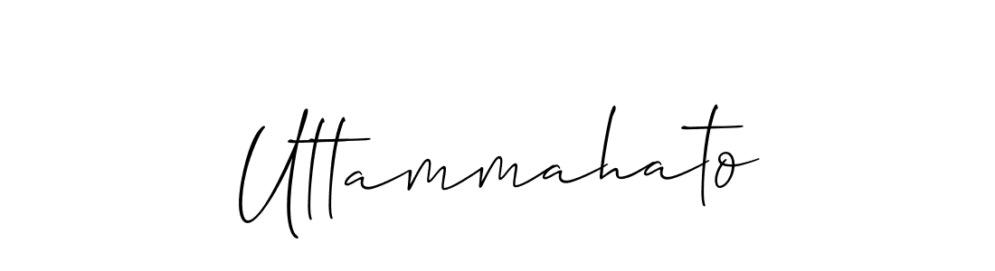How to make Uttammahato name signature. Use Allison_Script style for creating short signs online. This is the latest handwritten sign. Uttammahato signature style 2 images and pictures png