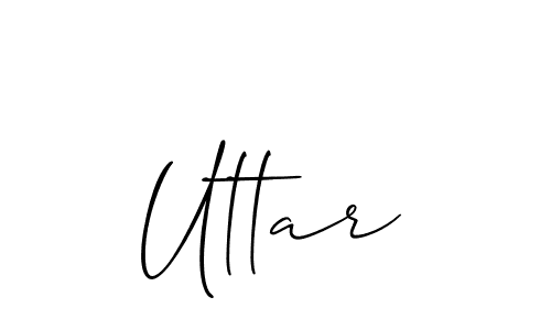 Design your own signature with our free online signature maker. With this signature software, you can create a handwritten (Allison_Script) signature for name Uttar. Uttar signature style 2 images and pictures png