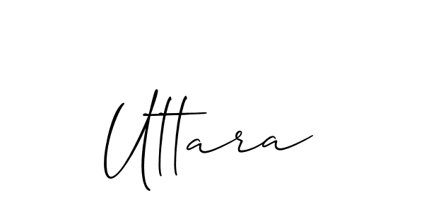 How to Draw Uttara signature style? Allison_Script is a latest design signature styles for name Uttara. Uttara signature style 2 images and pictures png