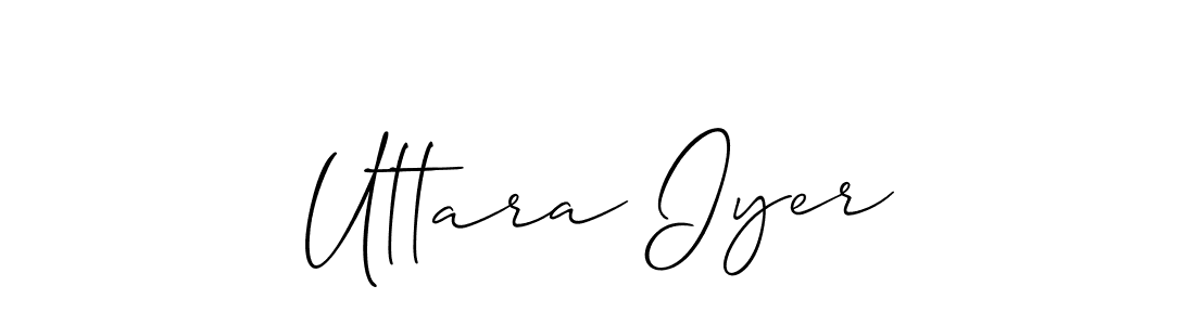 Make a short Uttara Iyer signature style. Manage your documents anywhere anytime using Allison_Script. Create and add eSignatures, submit forms, share and send files easily. Uttara Iyer signature style 2 images and pictures png