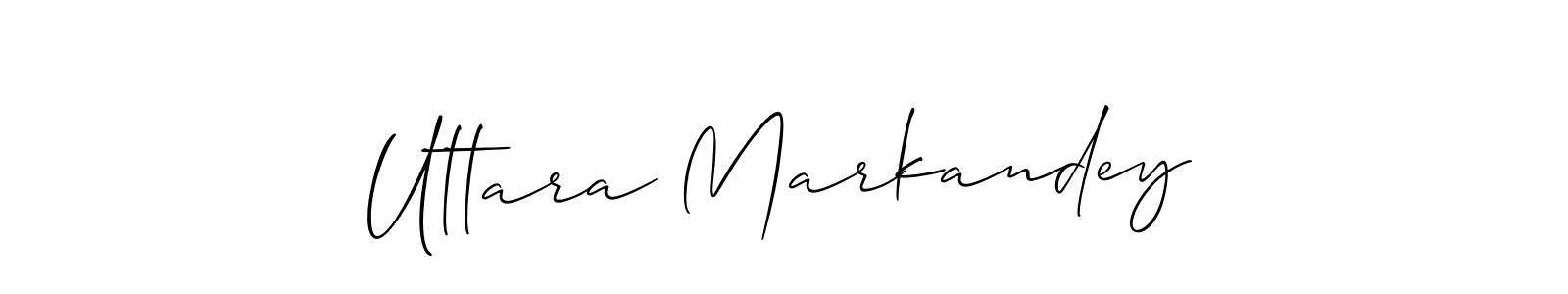 How to make Uttara Markandey signature? Allison_Script is a professional autograph style. Create handwritten signature for Uttara Markandey name. Uttara Markandey signature style 2 images and pictures png