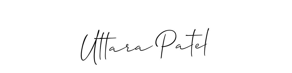 Create a beautiful signature design for name Uttara Patel. With this signature (Allison_Script) fonts, you can make a handwritten signature for free. Uttara Patel signature style 2 images and pictures png