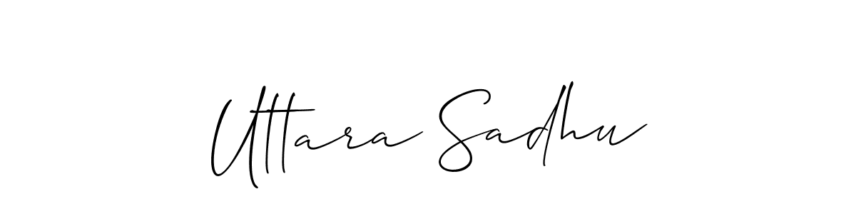 Design your own signature with our free online signature maker. With this signature software, you can create a handwritten (Allison_Script) signature for name Uttara Sadhu. Uttara Sadhu signature style 2 images and pictures png