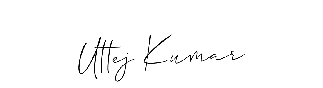Also we have Uttej Kumar name is the best signature style. Create professional handwritten signature collection using Allison_Script autograph style. Uttej Kumar signature style 2 images and pictures png